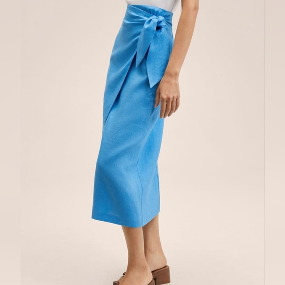 🔥Last 1🔥 MANGO Linen midi skirt - Picture 4 of 4